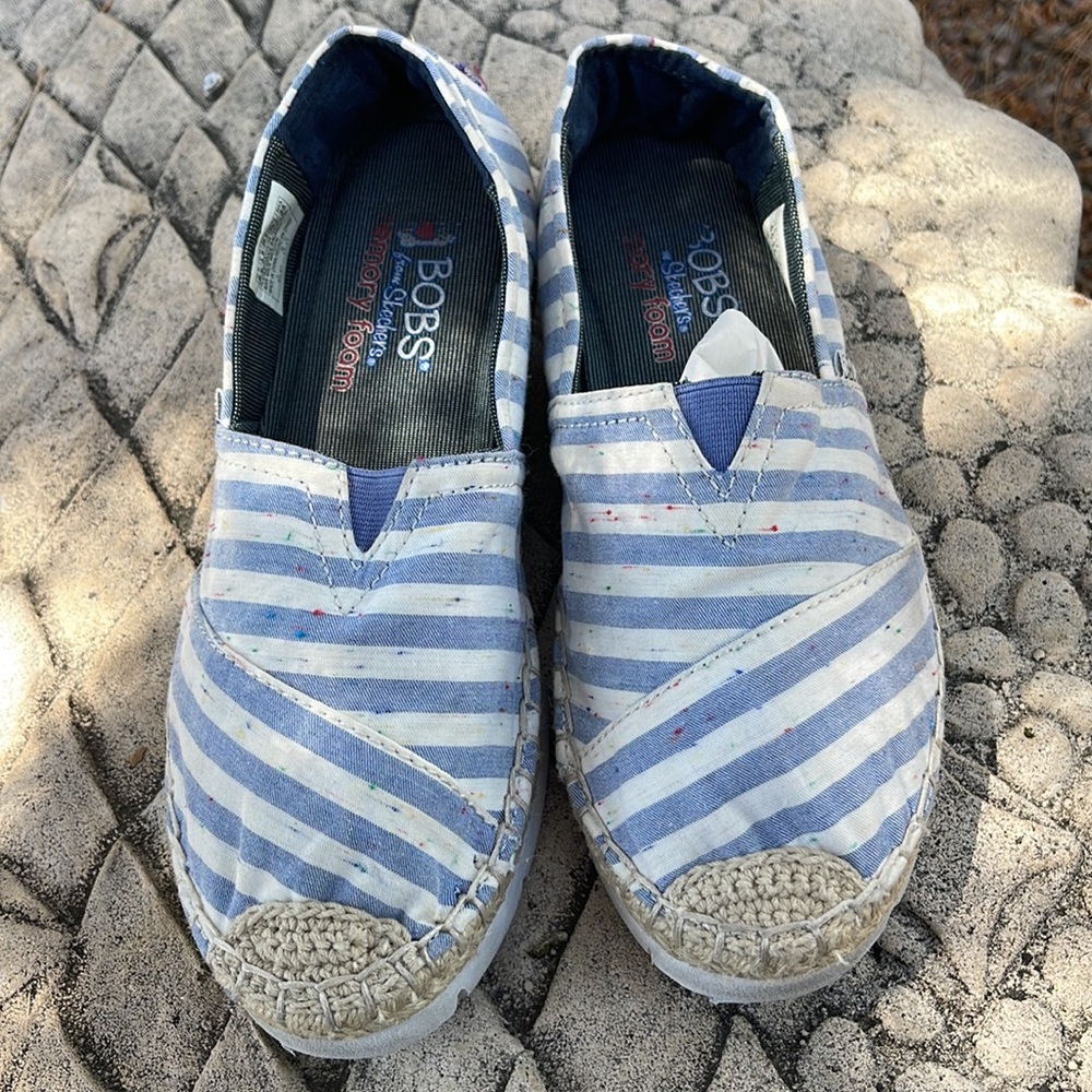 Striped Espadrilles Bob’s by Skechers 6.5